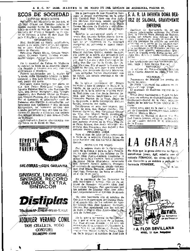 ABC SEVILLA 24-05-1966 página 50