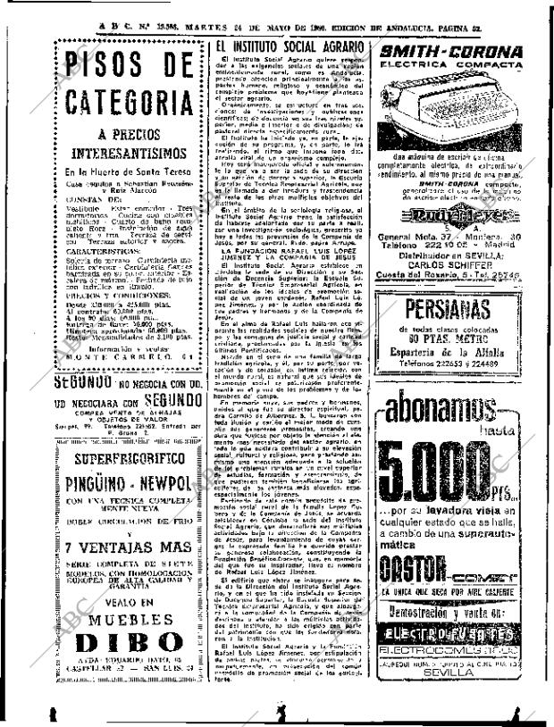 ABC SEVILLA 24-05-1966 página 52