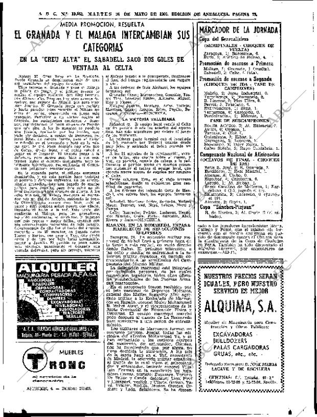 ABC SEVILLA 24-05-1966 página 73