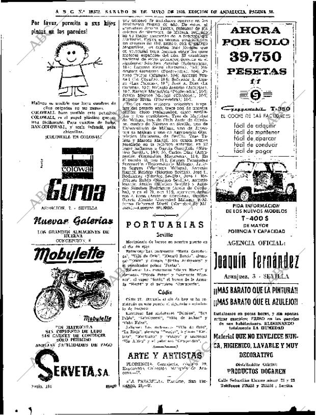 ABC SEVILLA 28-05-1966 página 76