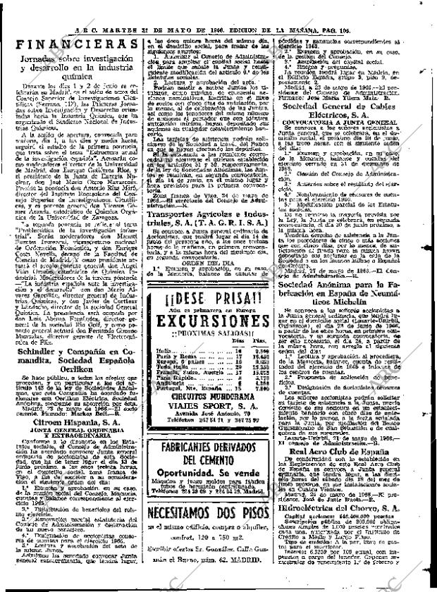 ABC MADRID 31-05-1966 página 105