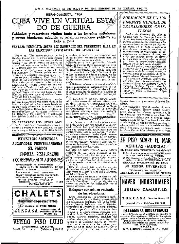 ABC MADRID 31-05-1966 página 77