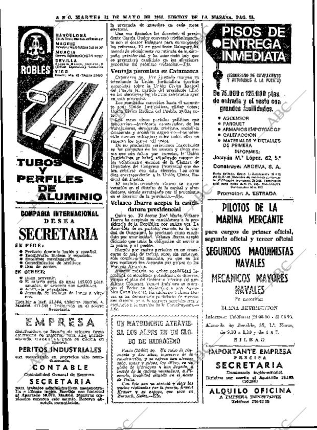 ABC MADRID 31-05-1966 página 78