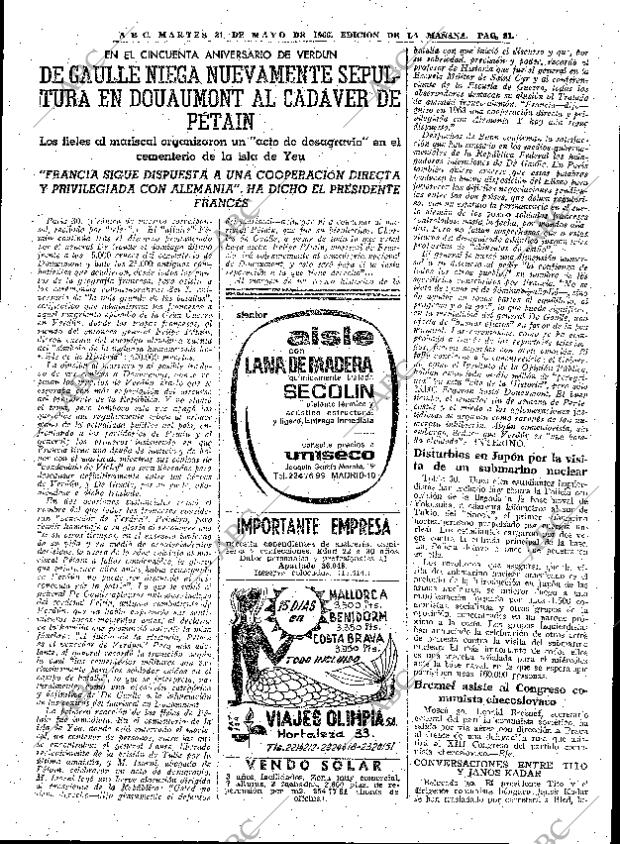 ABC MADRID 31-05-1966 página 81