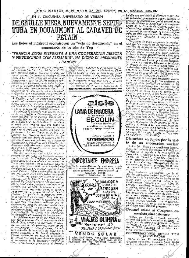 ABC MADRID 31-05-1966 página 81