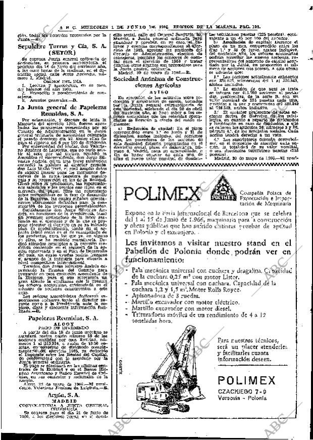 ABC MADRID 01-06-1966 página 105