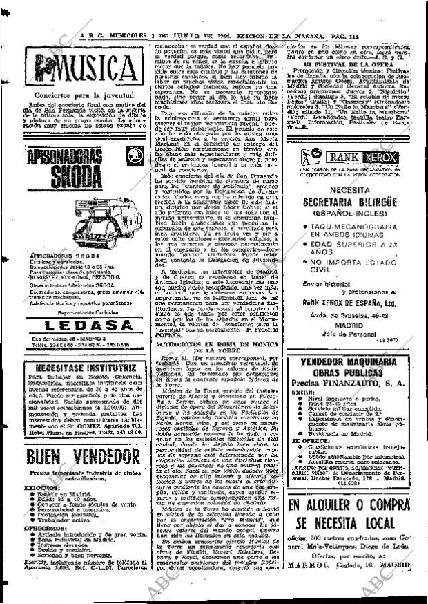 ABC MADRID 01-06-1966 página 114