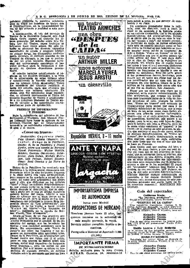 ABC MADRID 01-06-1966 página 116