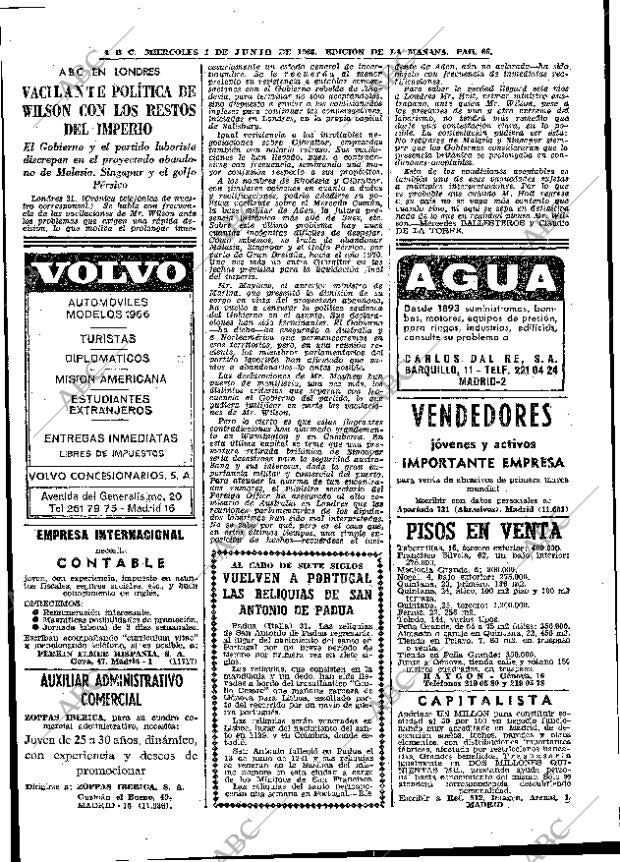 ABC MADRID 01-06-1966 página 66