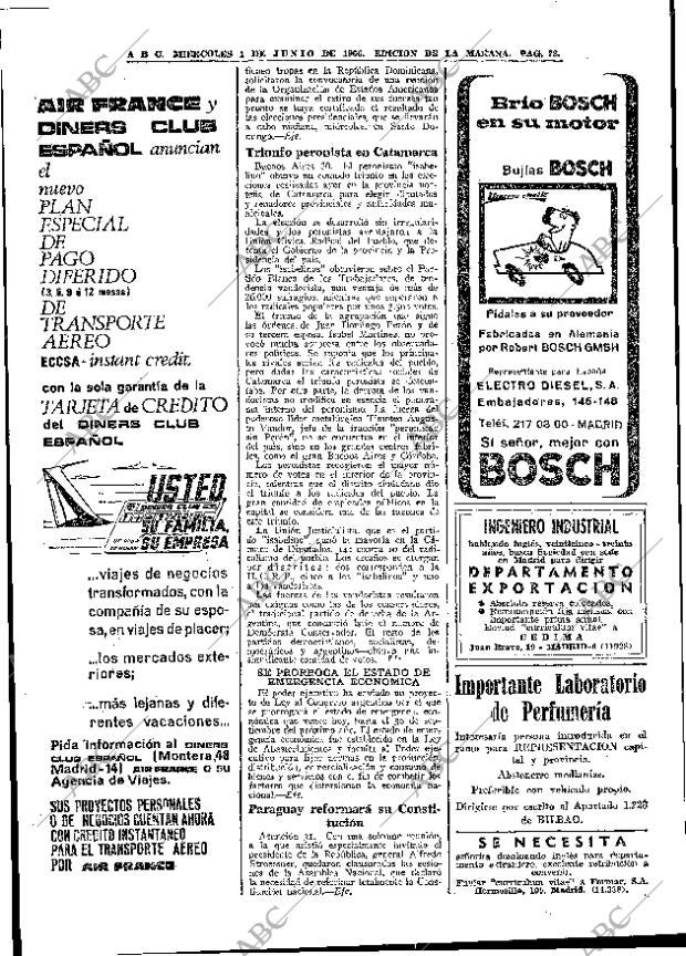 ABC MADRID 01-06-1966 página 72