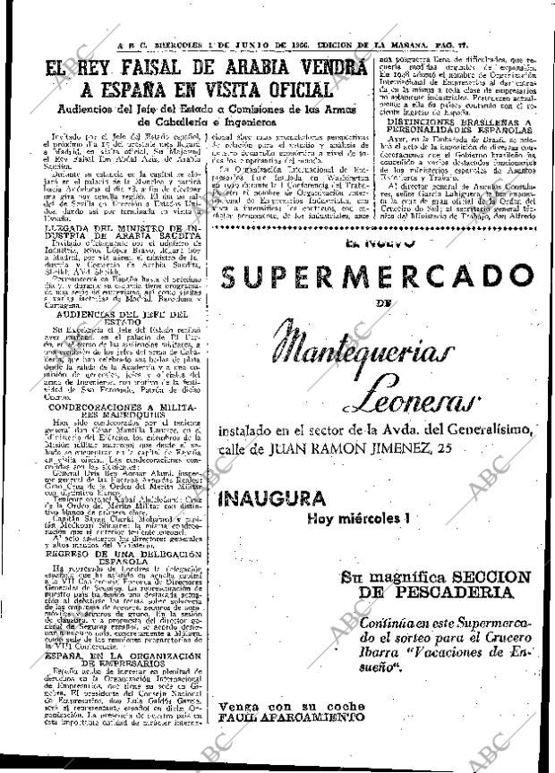 ABC MADRID 01-06-1966 página 77