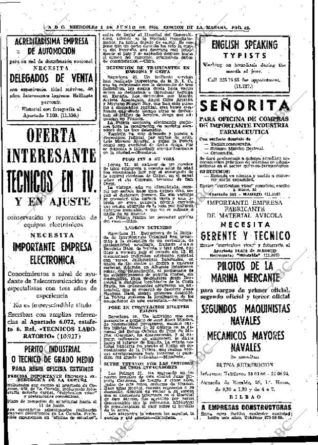 ABC MADRID 01-06-1966 página 82