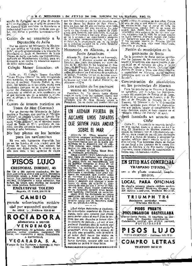 ABC MADRID 01-06-1966 página 84