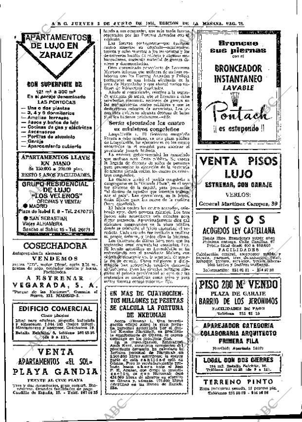 ABC MADRID 02-06-1966 página 72