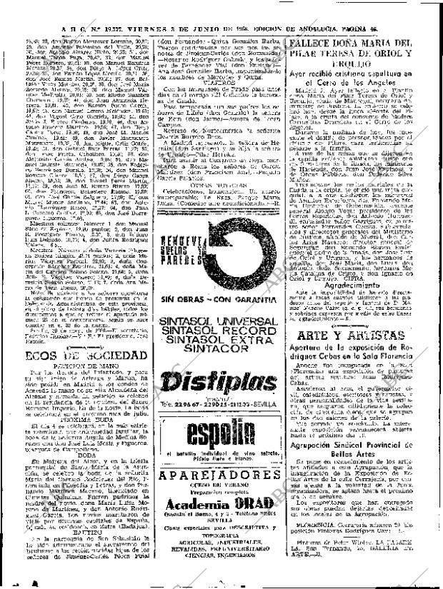 ABC SEVILLA 03-06-1966 página 46