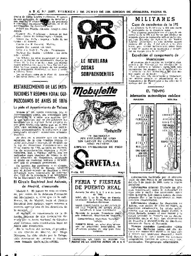 ABC SEVILLA 03-06-1966 página 52