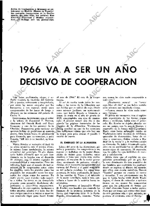 BLANCO Y NEGRO MADRID 04-06-1966 página 77