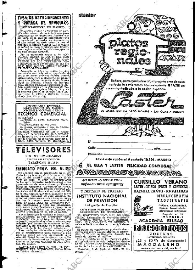 ABC MADRID 10-06-1966 página 142