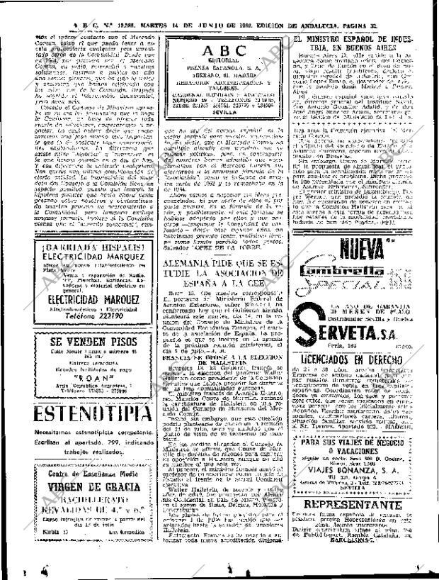 ABC SEVILLA 14-06-1966 página 30