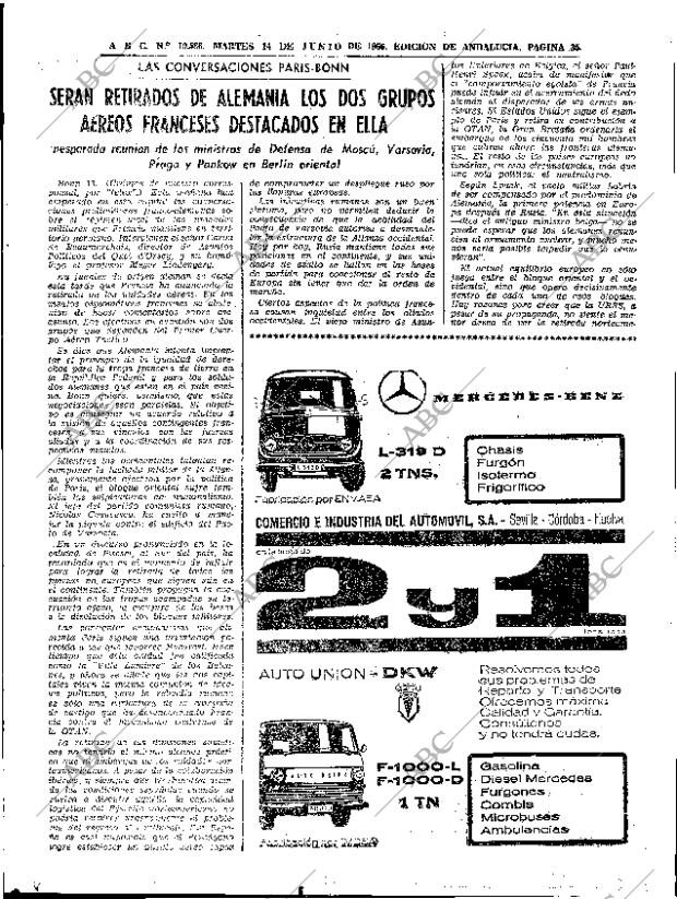 ABC SEVILLA 14-06-1966 página 33