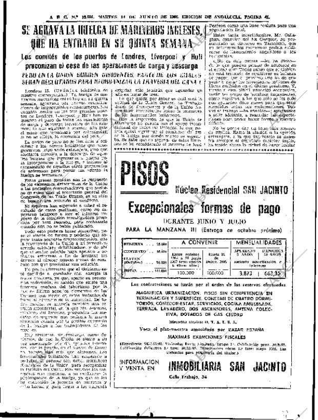 ABC SEVILLA 14-06-1966 página 39