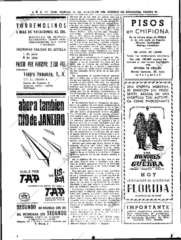 ABC SEVILLA 14-06-1966 página 50