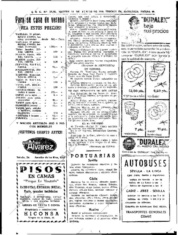 ABC SEVILLA 14-06-1966 página 64