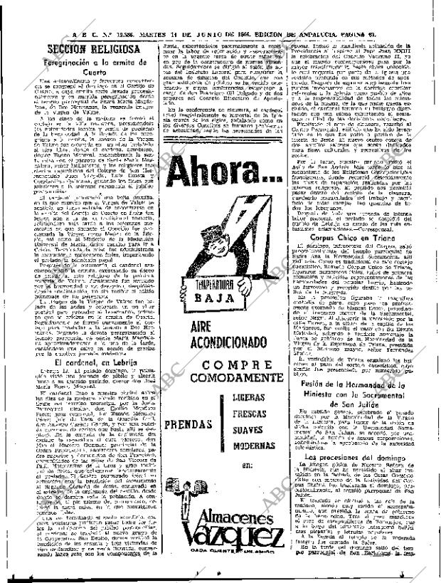 ABC SEVILLA 14-06-1966 página 65