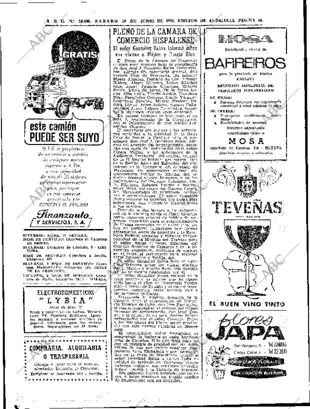 ABC SEVILLA 18-06-1966 página 42