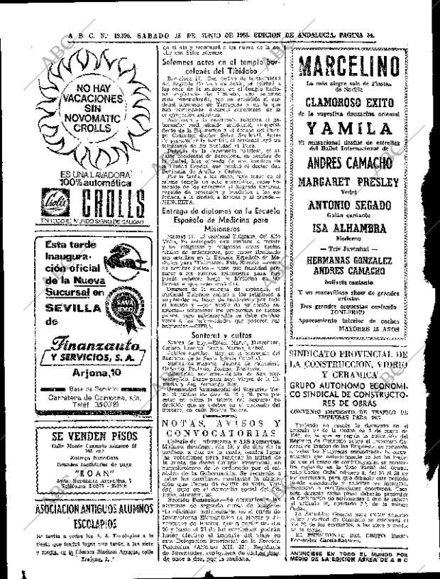 ABC SEVILLA 18-06-1966 página 52