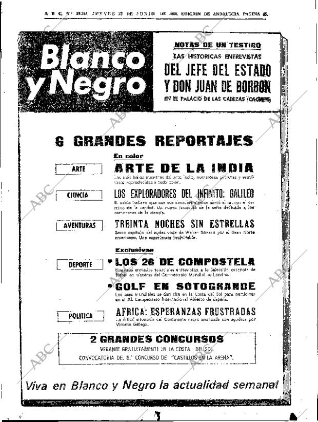 ABC SEVILLA 23-06-1966 página 45