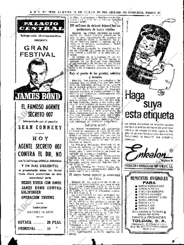 ABC SEVILLA 23-06-1966 página 52
