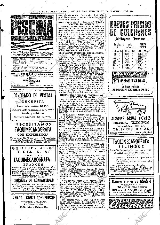 ABC MADRID 29-06-1966 página 114