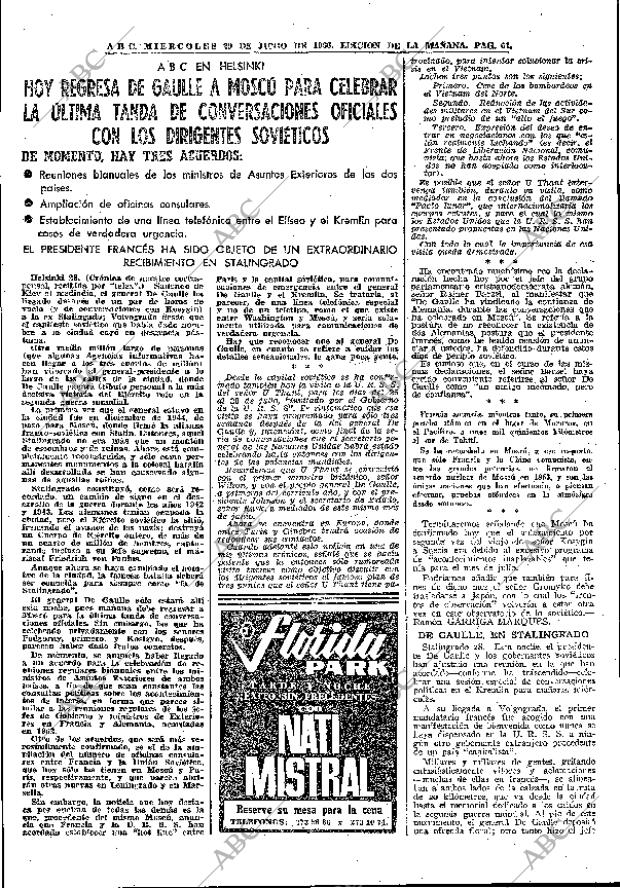 ABC MADRID 29-06-1966 página 61