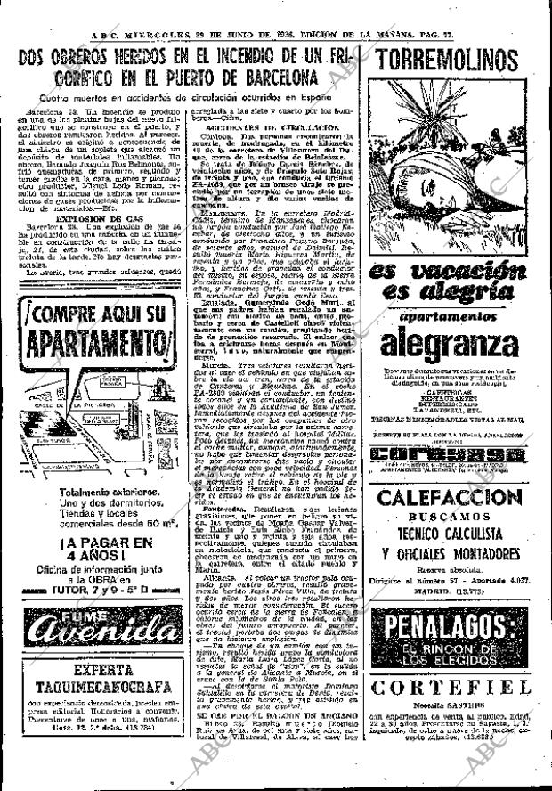 ABC MADRID 29-06-1966 página 77