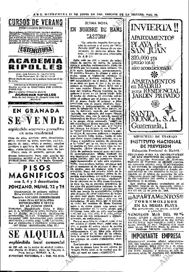 ABC MADRID 29-06-1966 página 88