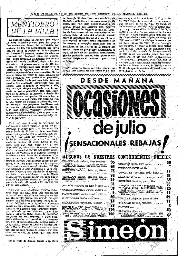 ABC MADRID 29-06-1966 página 93