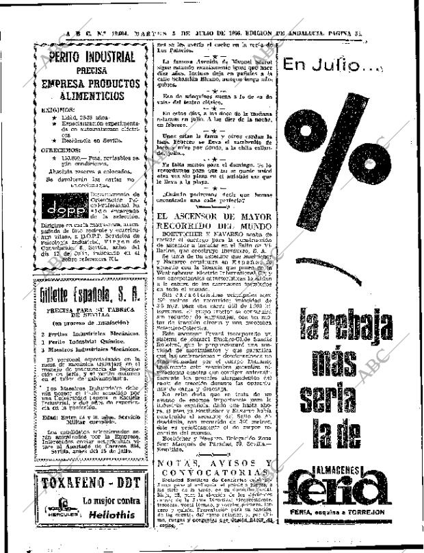 ABC SEVILLA 05-07-1966 página 52