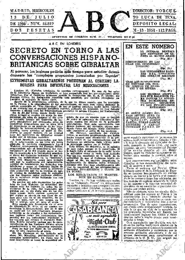 ABC MADRID 13-07-1966 página 31