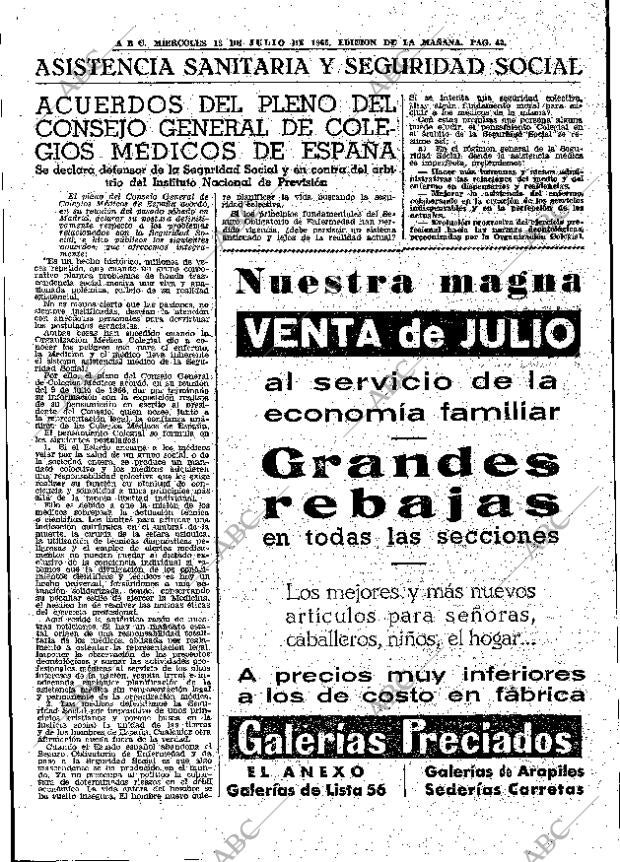 ABC MADRID 13-07-1966 página 43