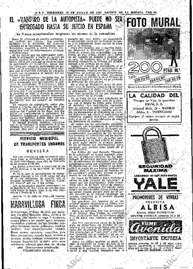 ABC MADRID 13-07-1966 página 47