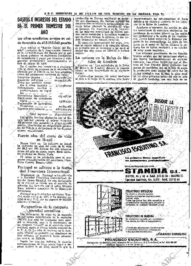 ABC MADRID 13-07-1966 página 71