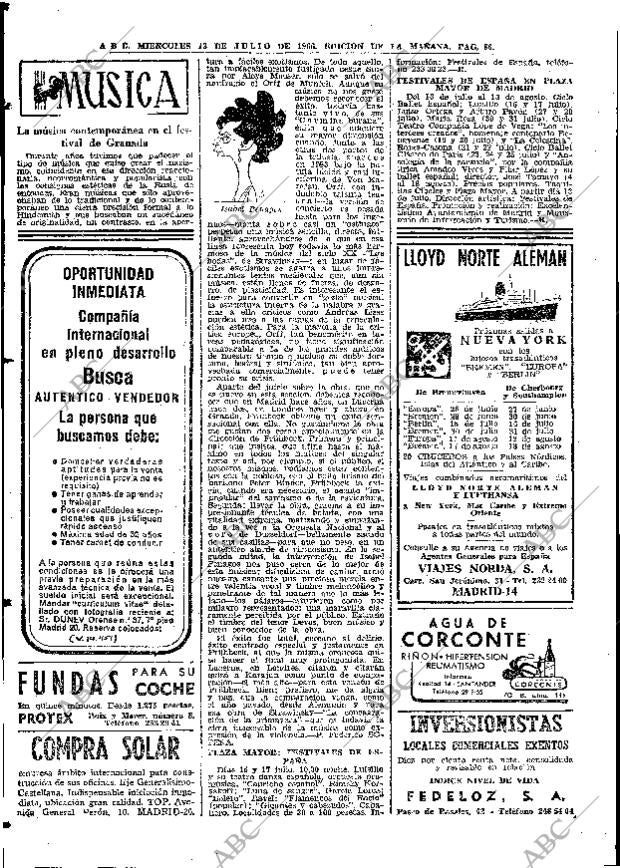 ABC MADRID 13-07-1966 página 86