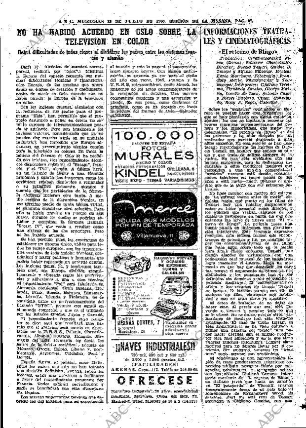 ABC MADRID 13-07-1966 página 87