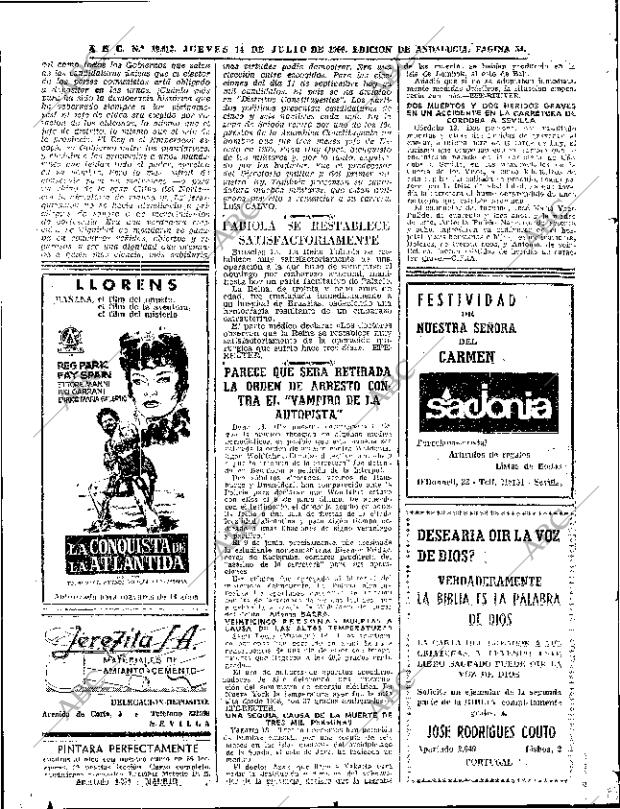 ABC SEVILLA 14-07-1966 página 34