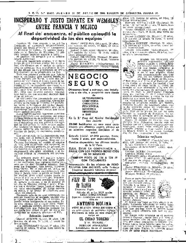 ABC SEVILLA 14-07-1966 página 52