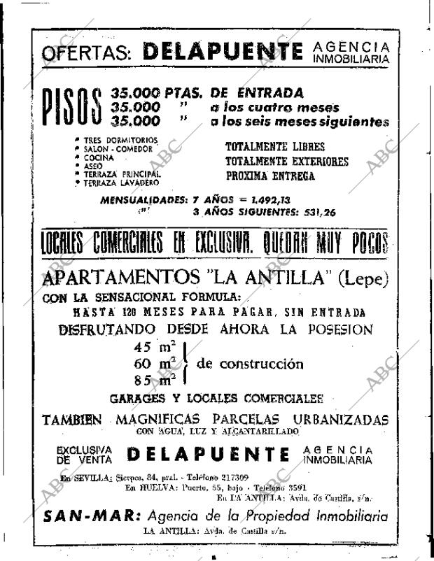 ABC SEVILLA 14-07-1966 página 74