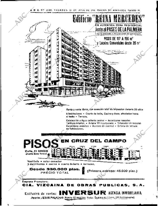 ABC SEVILLA 15-07-1966 página 54