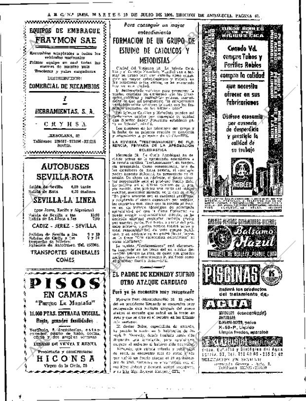ABC SEVILLA 19-07-1966 página 42