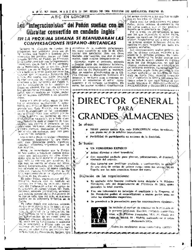 ABC SEVILLA 19-07-1966 página 45